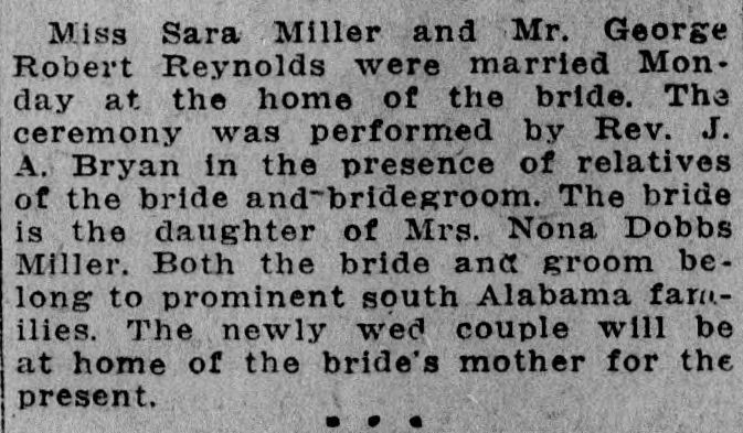 Sara Miller-George Robert Reynolds